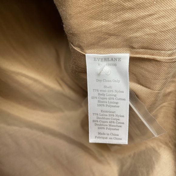 SOLD - Everlane The Cocoon Coat in Camel - Picture 6 of 8